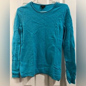 Talbots Petite Turquoise Cashmere Sweater Small